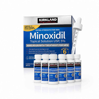 Minoxidil 5% Extra Strength Hair Regrowth Solution 6-Pack