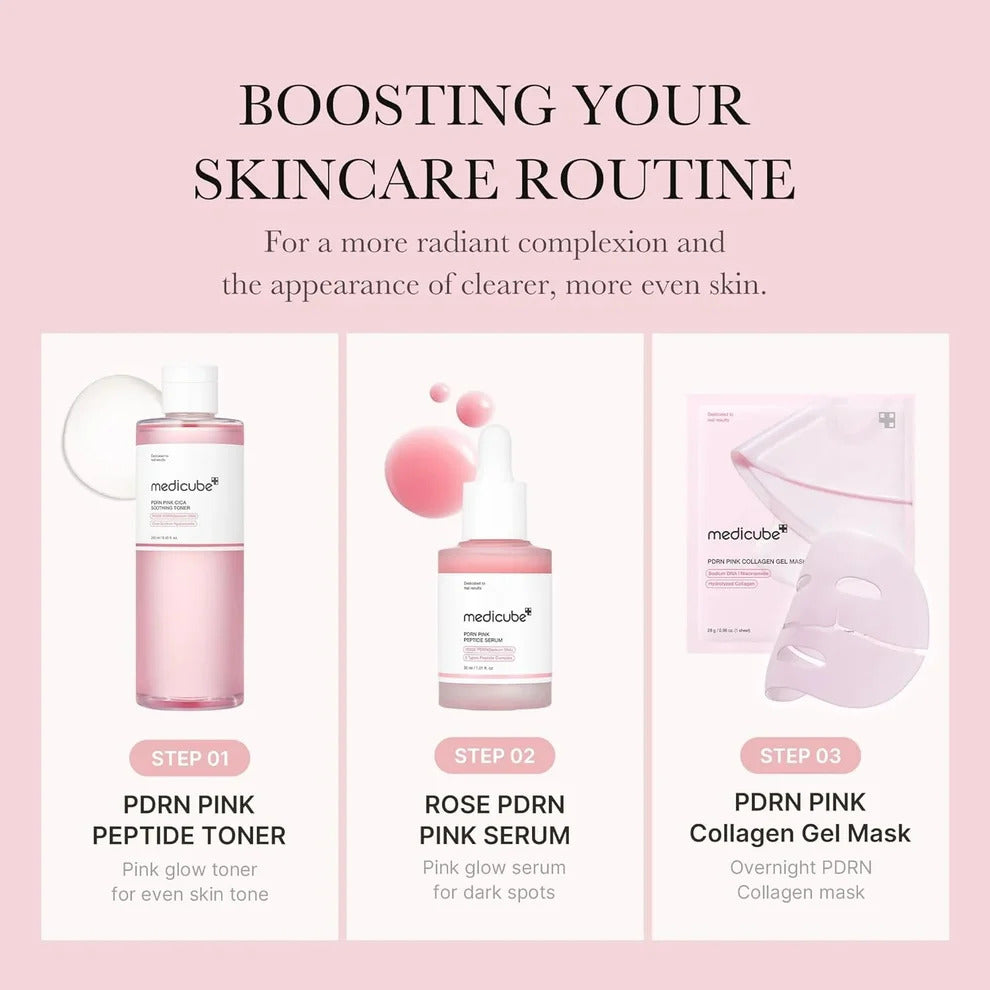 Medicube PDRN Peptide Pink Shot 5-Piece Skincare Set