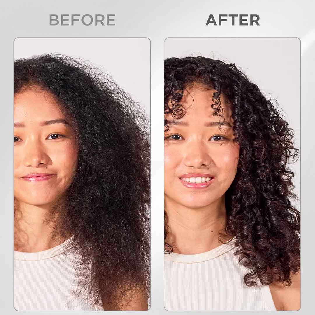 Before and after Mielle Edge Gel sleek edges and baby hair results UAE