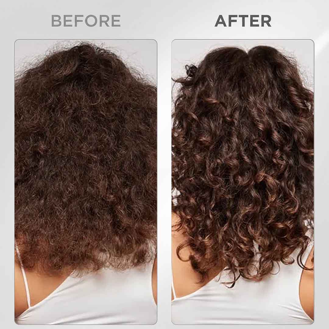 Before and after Olaplex No.5 Conditioner UAE colour-treated hair transformation