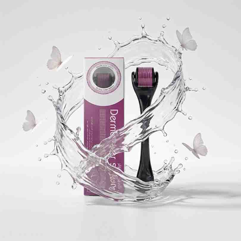 Velixa Derma Roller 0.5mm buy scalp microneedling roller for hair growth in UAE