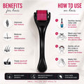 How to use derma roller on scalp UAE hair growth microneedling step by step guide