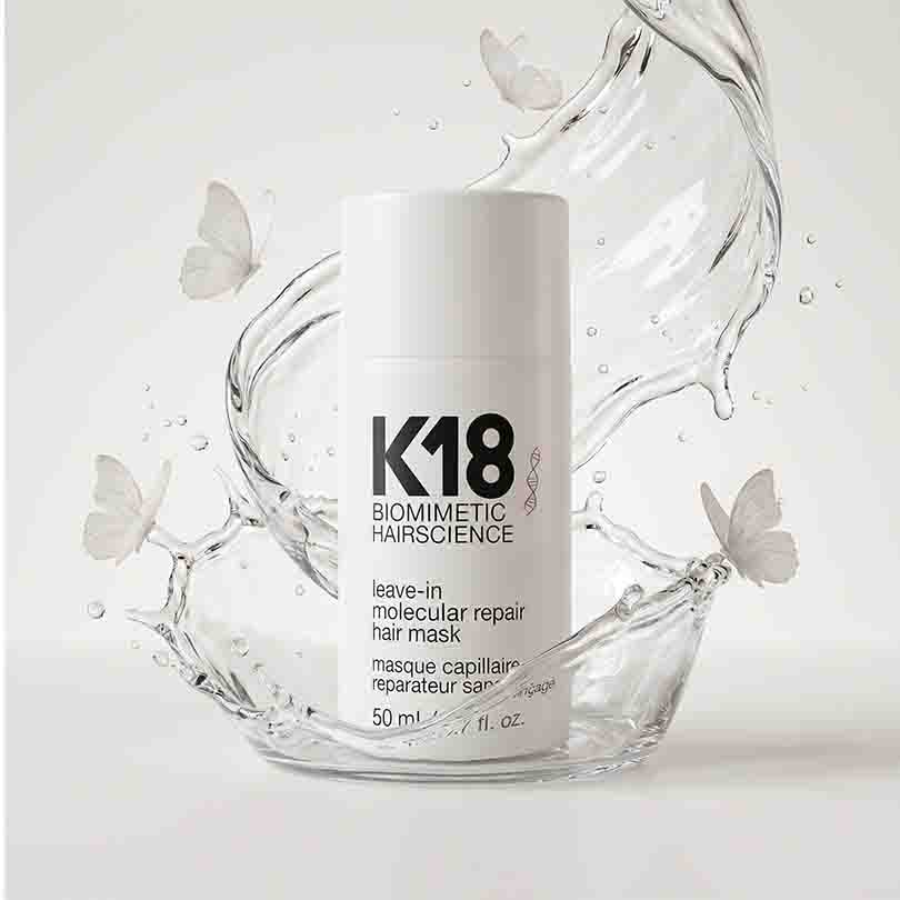  K18 mask cream texture  molecular repair leave-in treatment for Dubai damaged hair