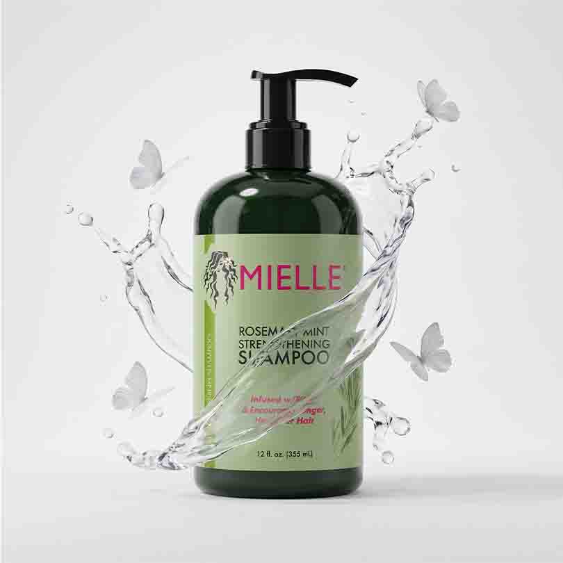 Mielle rosemary shampoo lather sulfate-free shampoo for Dubai hard water hair fall